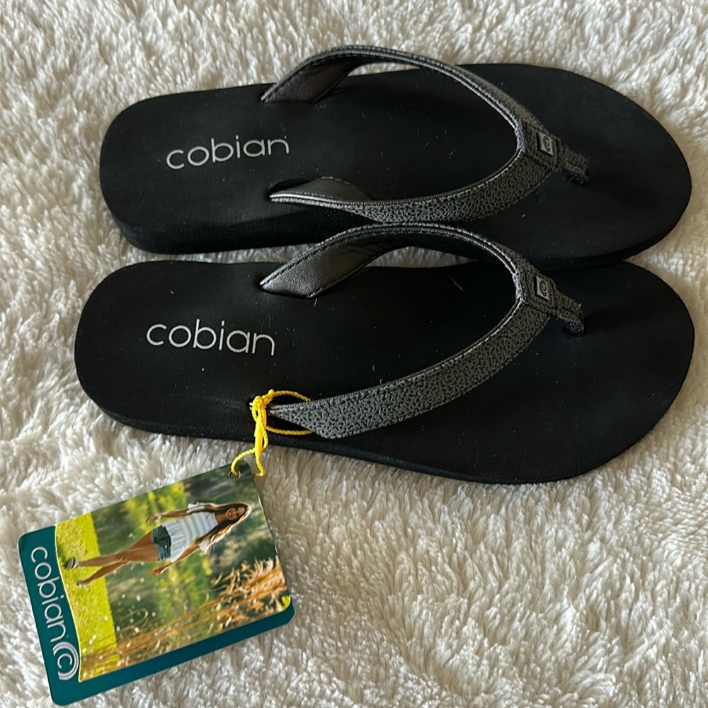 Cobian Skinny Bounce Flip Flops black